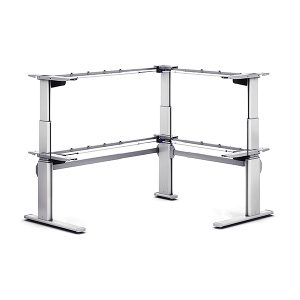 Zit Sta Bureau Pro 2 Motor L-shape - zit sta tafel