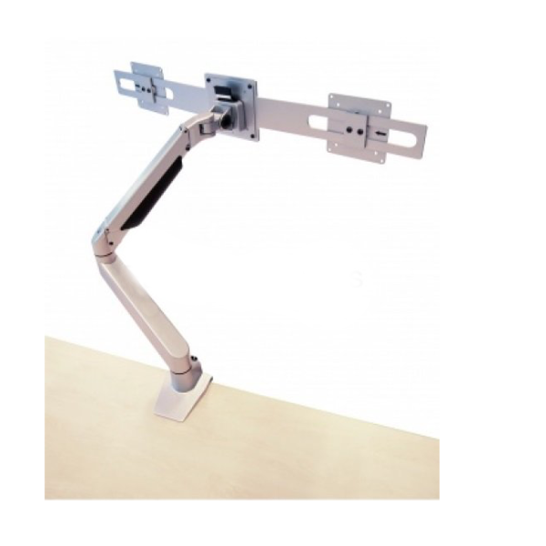 Devia Monitorarm Double Zilver 9-21kg - monitor beugel
