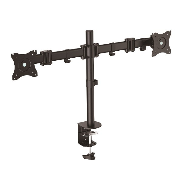 Taro Double Monitorarm Zwart - monitor beugel