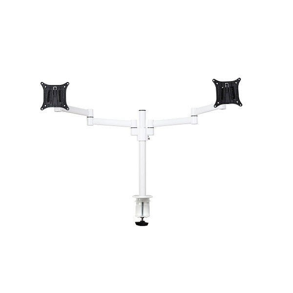 Skylar Double Monitorarm Wit - monitor beugel